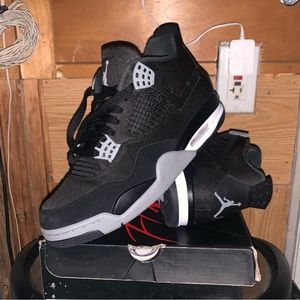 (Brand new ) in box never worn ! AIR JORDAN RETRO 4 black char coke
